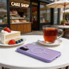 Etui Tech-Protect Magmat MagSafe do Samsung Galaxy A57 5G, matowe liliowe