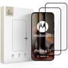 Tech-Protect Glass Fit+ Motorola Moto G67 / G77 szkło hartowane, czarny (2 szt.)