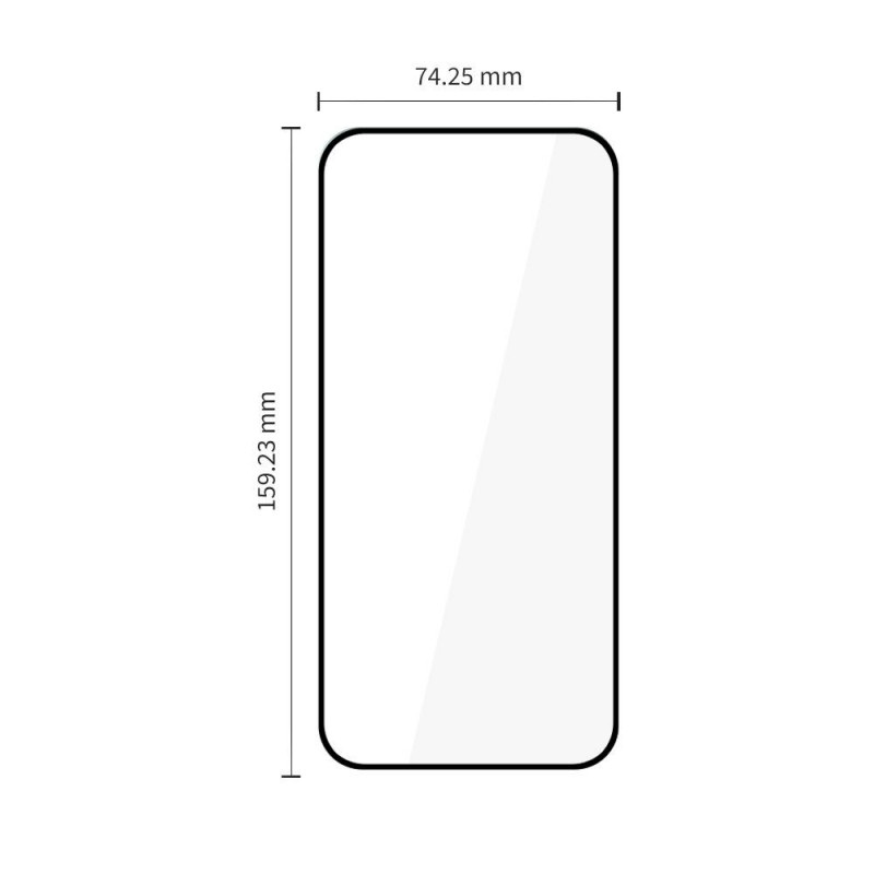 Tech-Protect Glass Fit+ Motorola Moto G67 / G77 szkło hartowane, czarny (2 szt.)