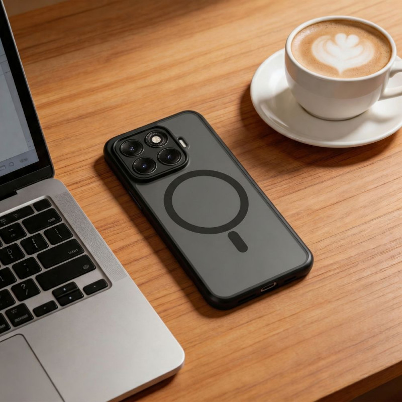 Etui Tech-Protect Magmat MagSafe do Xiaomi 17T, matowy czarny