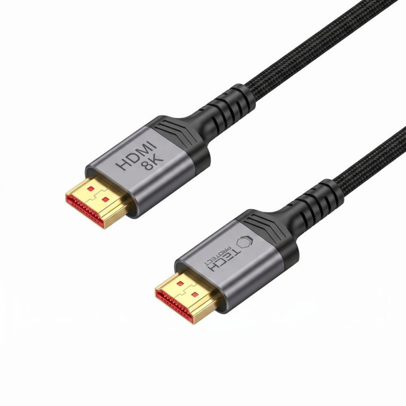 Kabel HDMI 2.1 Tech-Protect UltraBoost THP5553, 4K 120Hz, 8K 60Hz, 100 cm, czarny
