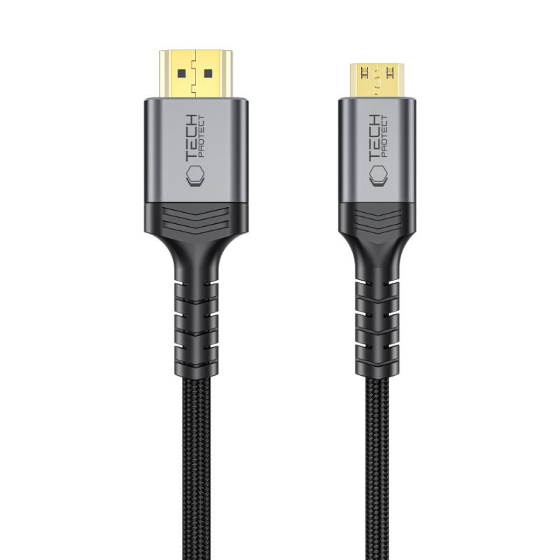 Tech-Protect UltraBoost Mini kabel HDMI do HDMI 2.1, 8K 60Hz, 200 cm, czarny