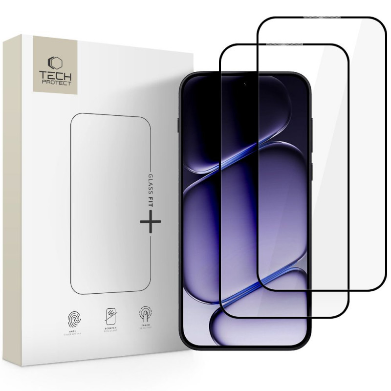 Tech-Protect Glass Fit+ szkło hartowane do OnePlus Nord 6 (2 szt.), czarny