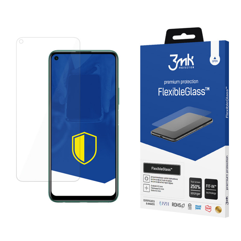 Szkło hybrydowe do ekranu 3MK FlexibleGlass Huawei P40 Lite 5G