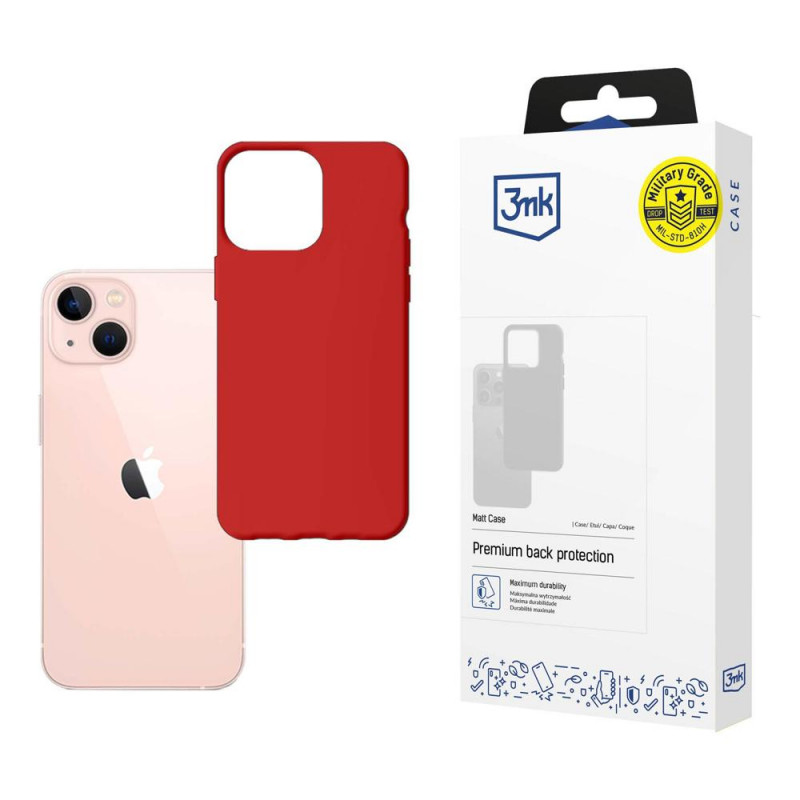 Etui matowe 3MK Matt Case 3MK4032 do Apple iPhone 14, czerwone