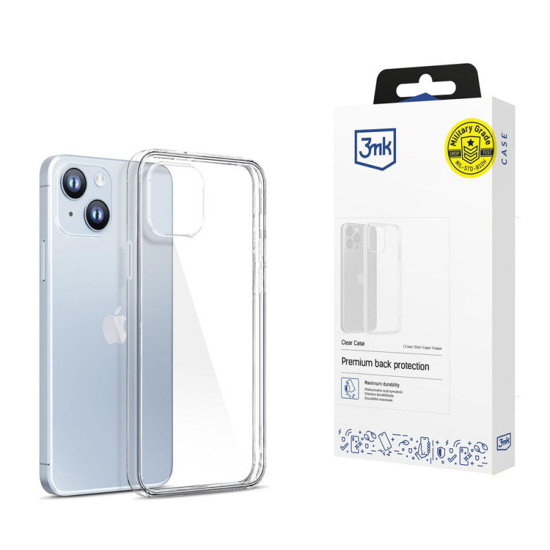 3MK Clear Case etui ochronne do Apple iPhone 14 Plus / 15 Plus, przezroczyste