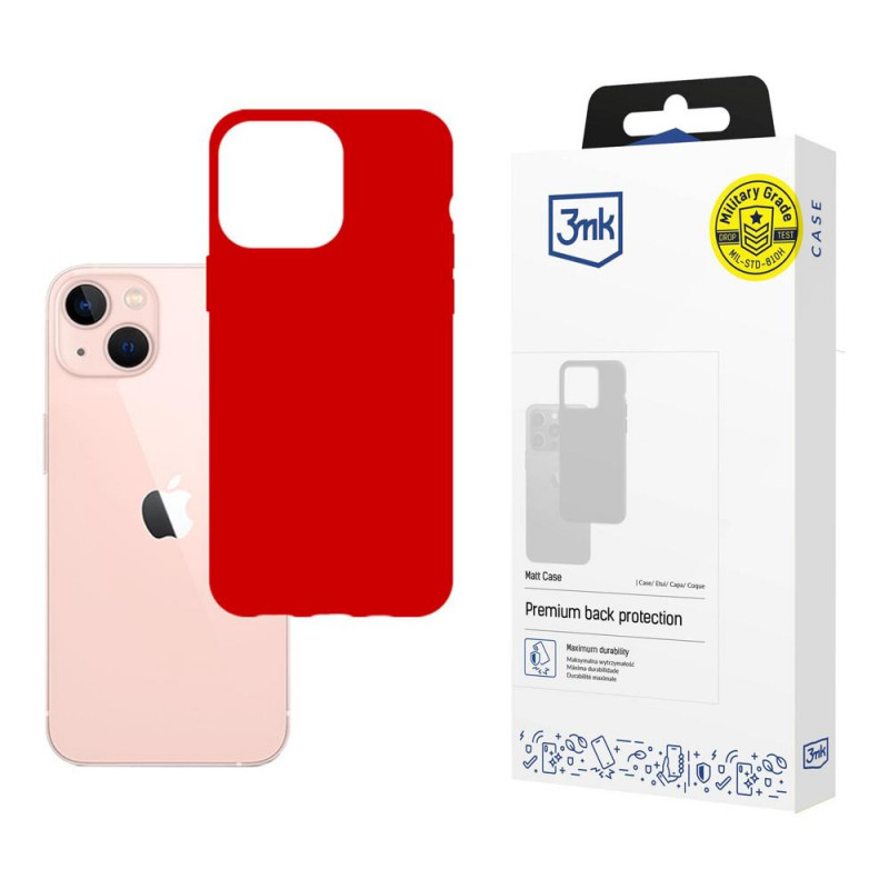 3MK Matt Case 3MK4038 do Apple iPhone 14 Plus / 15 Plus, czerwony