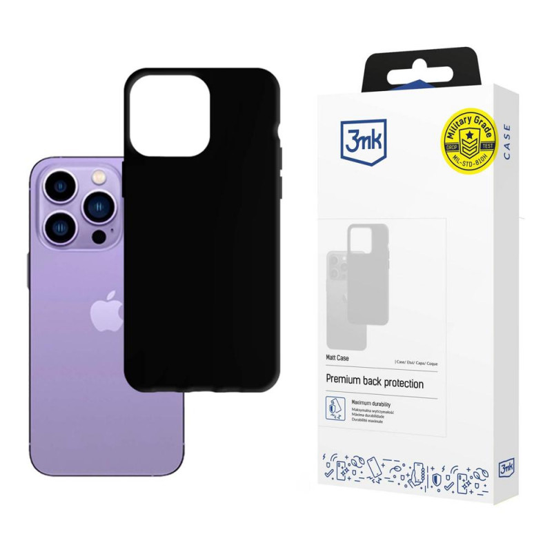 3MK Matt Case 3MK4039 do Apple iPhone 14 Pro, czarny