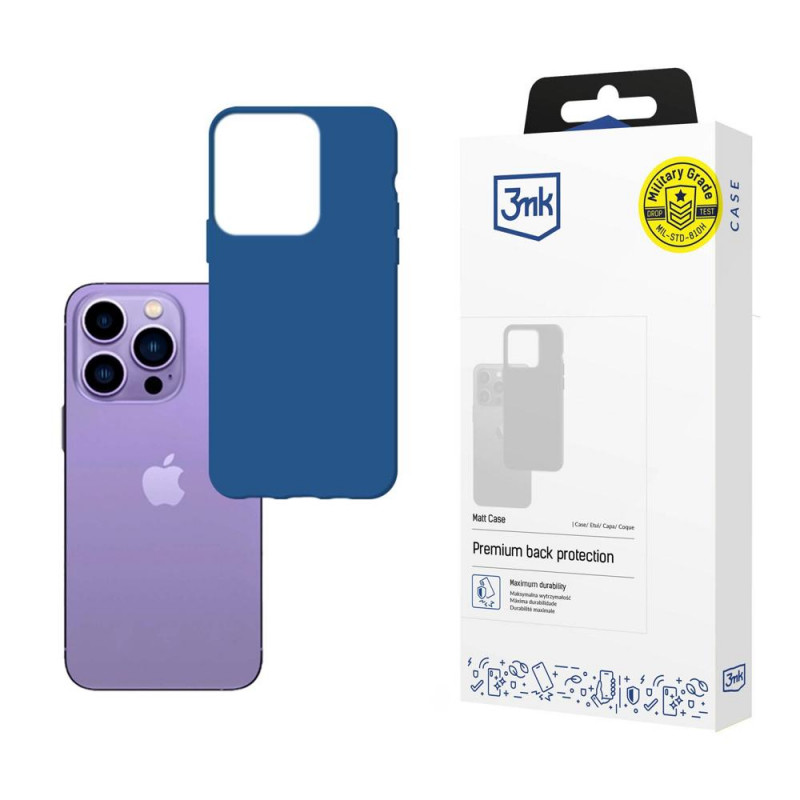 3MK Matt Case do Apple iPhone 14 Pro Max, niebieski