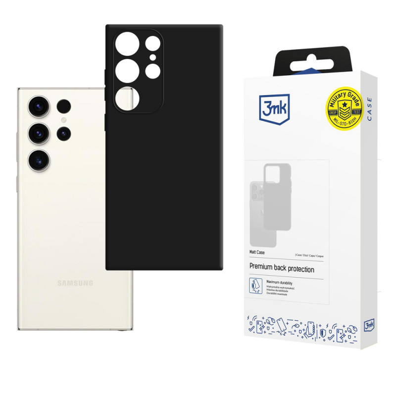 3MK Matt Case Samsung Galaxy S23 Ultra, czarny