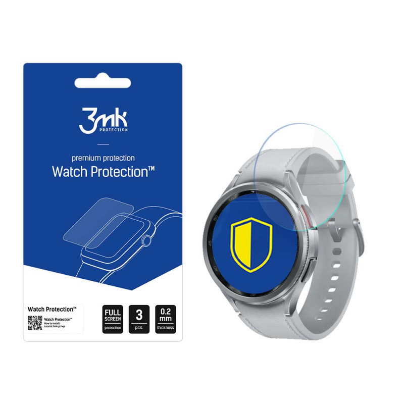 Szkło hybrydowe 3MK Watch Protection FlexibleGlass Lite 3MK5091 do Samsung Galaxy Watch 6 Classic 47 mm