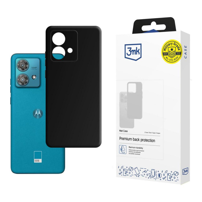 Etui matowe 3MK Matt Case 3MK6527 do Motorola Edge 40 Neo, czarne