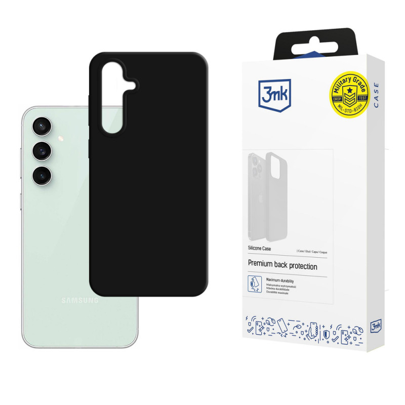 Etui silikonowe 3MK do Samsung Galaxy S23 FE, czarny