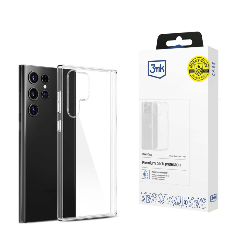 Etui 3MK Clear Case do Samsung Galaxy S24 Ultra, przezroczyste