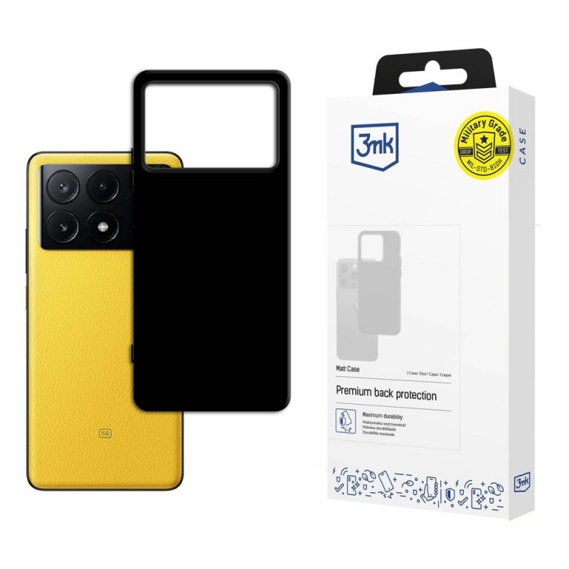 3MK Matt Case do POCO X6 Pro 5G, czarny