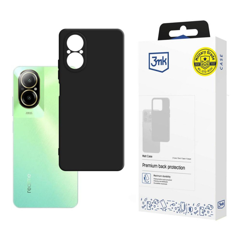 Etui 3MK Matt Case do Realme C67, czarne