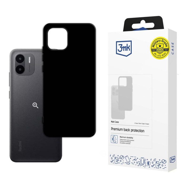 3MK Matt Case do Xiaomi Redmi A2, czarny