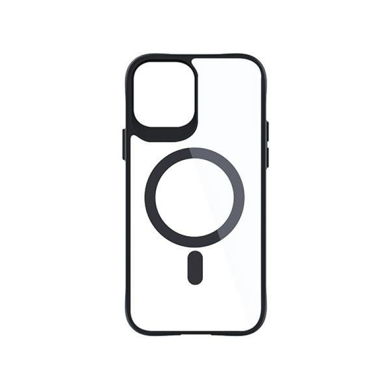 3MK Satin Armor MagCase z MagSafe do Apple iPhone 12 Pro Max, przezroczyste z czarną ramką