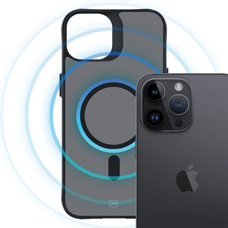 3MK Smoke MagCase z MagSafe do Apple iPhone 14 Pro, półprzezroczyste