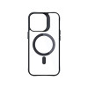 3MK Satin Armor MagCase z MagSafe do Apple iPhone 14 Pro Max, przezroczyste z czarną ramką