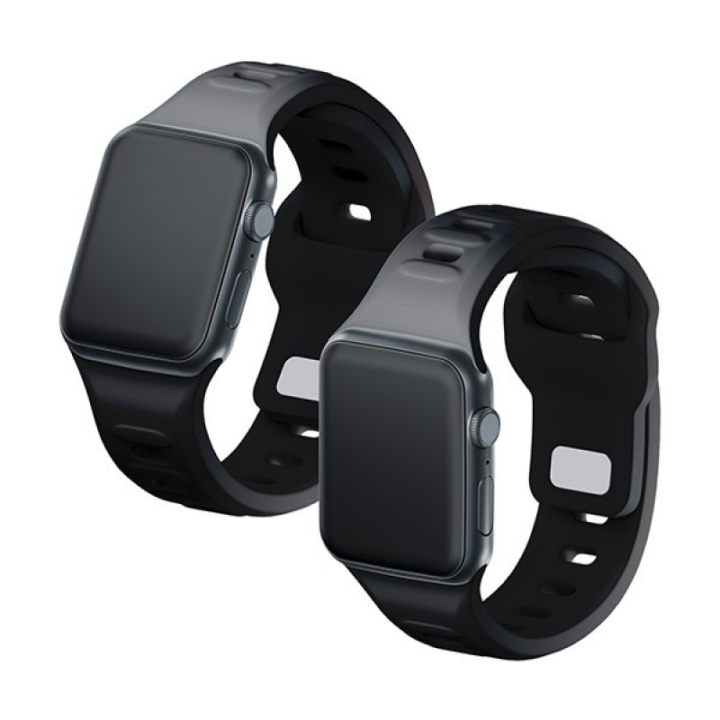 Pasek do zegarka 3mk Silicone do Apple Watch 38/40/41 mm, czarny