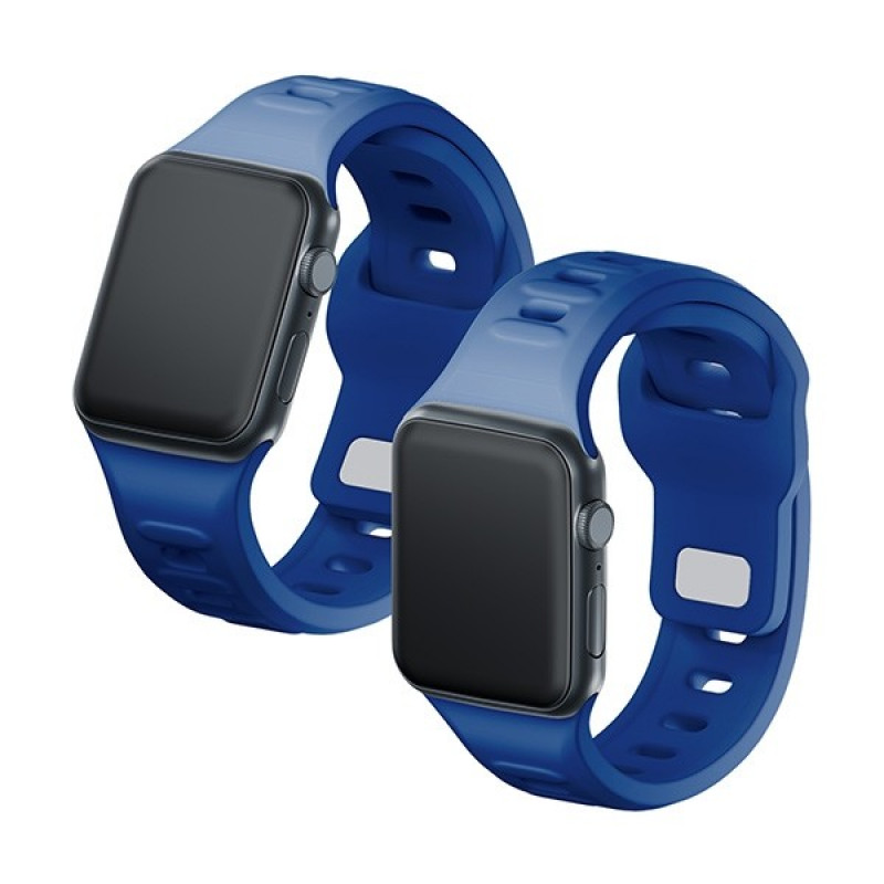 Pasek do zegarka 3mk Silicone do Apple Watch 38/40/41 mm, niebieski