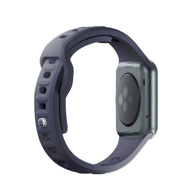 Pasek do zegarka 3mk Silicone do Apple Watch 38/40/41 mm, szary