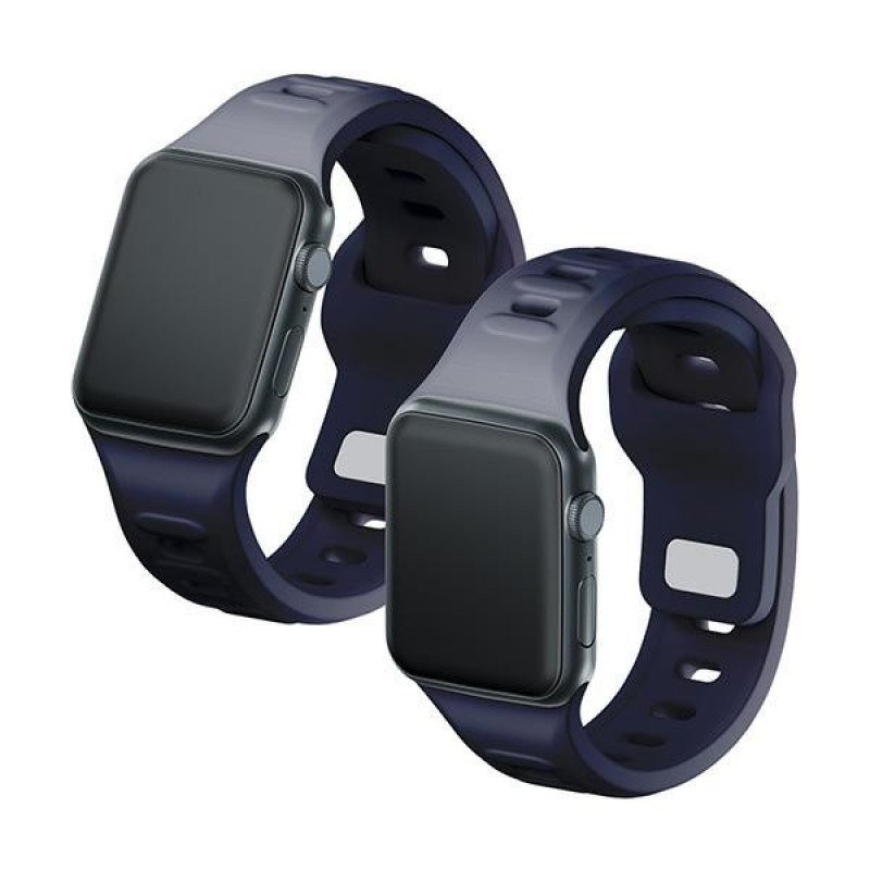 Pasek do zegarka 3mk Silicone do Apple Watch 38/40/41 mm, szary