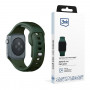Pasek do zegarka 3mk Silicone do Apple Watch 38/40/41 mm, ciemnozielony