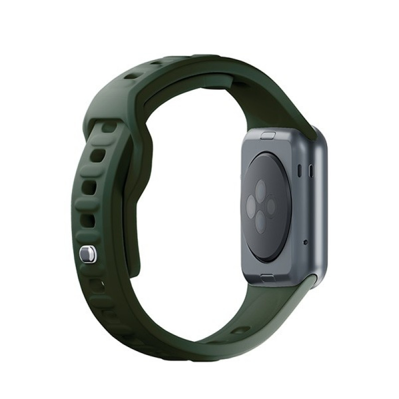 Pasek do zegarka 3mk Silicone do Apple Watch 38/40/41 mm, ciemnozielony