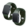 Pasek do zegarka 3mk Silicone do Apple Watch 38/40/41 mm, ciemnozielony