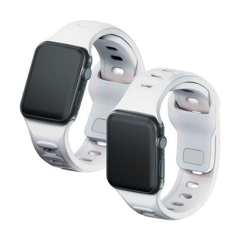 Pasek do zegarka 3mk Silicone do Apple Watch 38/40/41 mm, biały