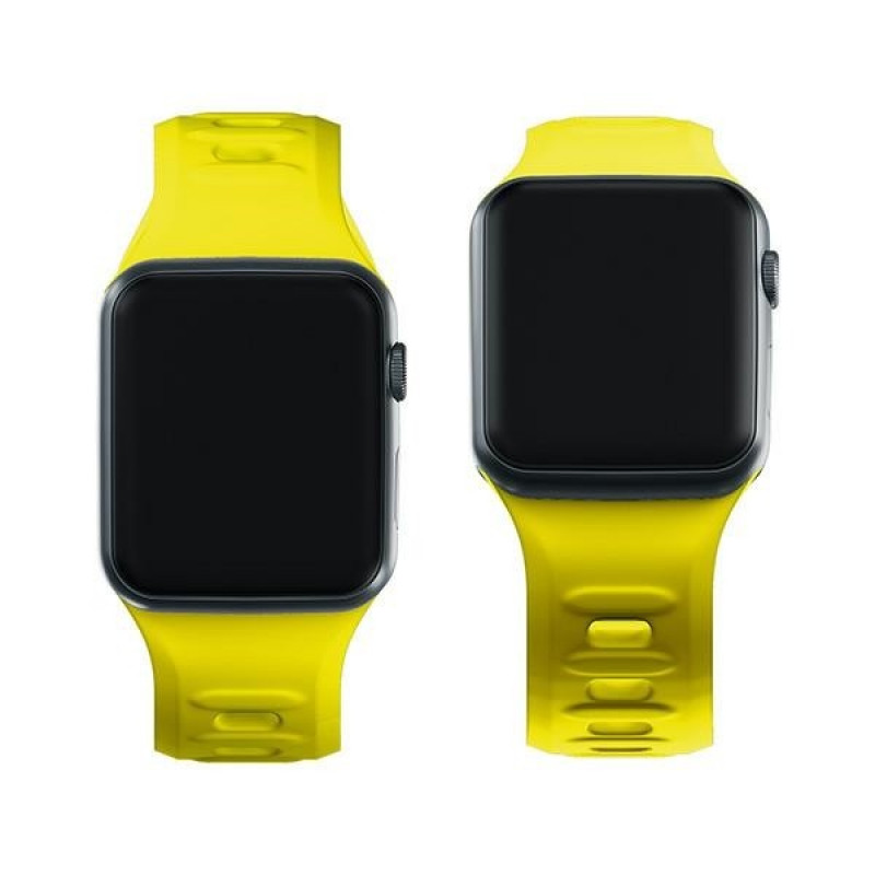 Pasek do zegarka 3mk Silicone do Apple Watch 38/40/41 mm, żółty