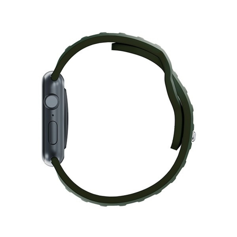 Pasek do zegarka 3mk Silicone Watch Strap do Apple Watch 42/44/45/49 mm, ciemnozielony