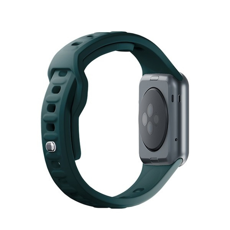Pasek do zegarka 3mk Silicone do Apple Watch 42/44/45/49 mm, evergreen