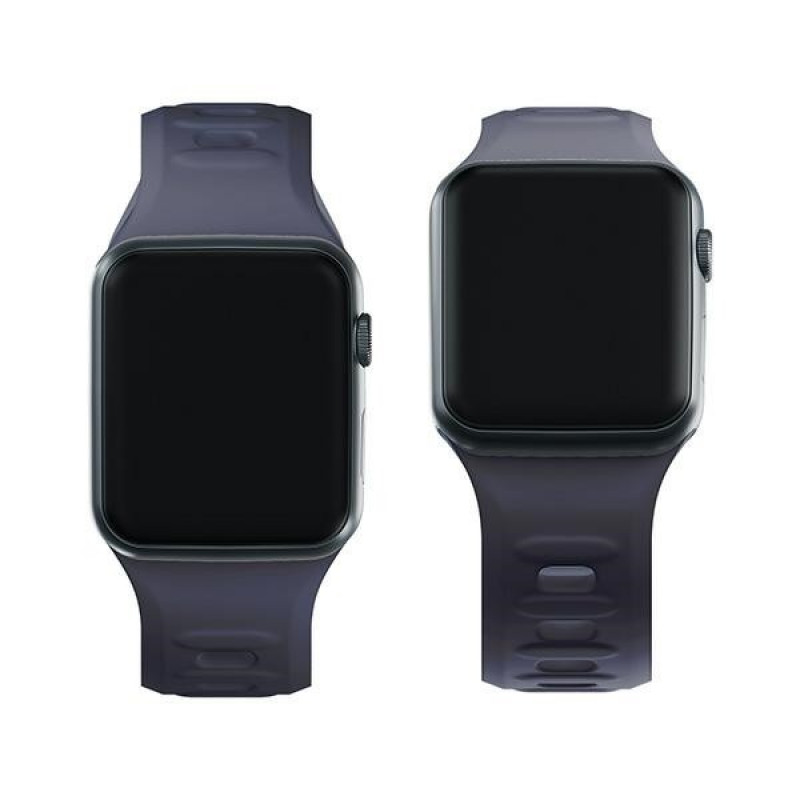 Pasek do zegarka 3mk Silicone do Apple Watch 42/44/45/49 mm, szary