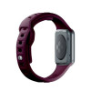 Pasek do zegarka 3mk Silicone do Apple Watch 42/44/45/49 mm, mulberry / burgundy