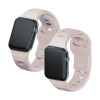 Pasek do zegarka 3mk Silicone do Apple Watch 42/44/45/49 mm, pink-beige / latte