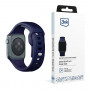 Pasek do zegarka 3mk Silicone do Apple Watch 42/44/45/49 mm, ocean blue