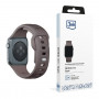 Pasek do zegarka 3mk Silicone do Apple Watch 42/44/45/49 mm, taupe