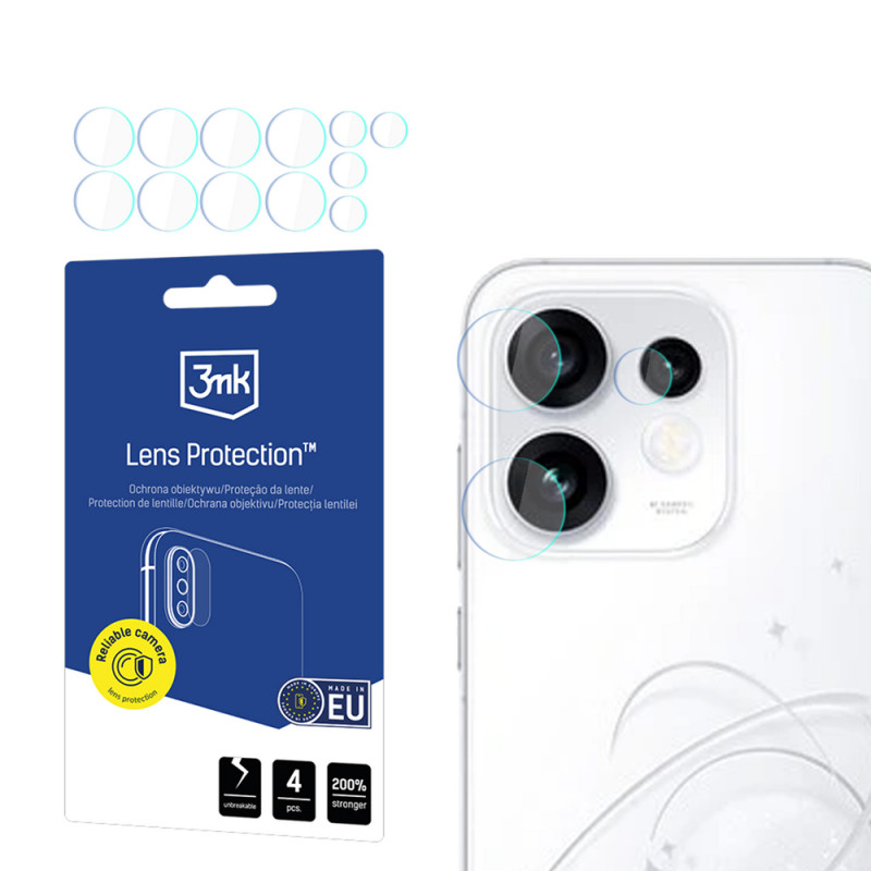 3MK Lens Protection ochrona obiektywu aparatu Oppo Reno 16 (CPH2865) / Reno 16 Pro (CPH2863) (4 szt.)
