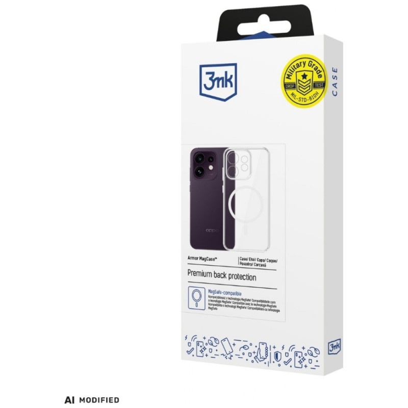 3MK Armor MagCase etui na Oppo Reno 16 F / Reno 16 FS (CPH2859), przezroczyste