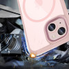 Etui Tech-Protect MagMat MagSafe do Apple iPhone 15, różowo-przezroczyste