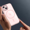 Etui Tech-Protect MagMat MagSafe do Apple iPhone 15, różowo-przezroczyste