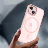 Etui Tech-Protect MagMat MagSafe do Apple iPhone 15, różowo-przezroczyste