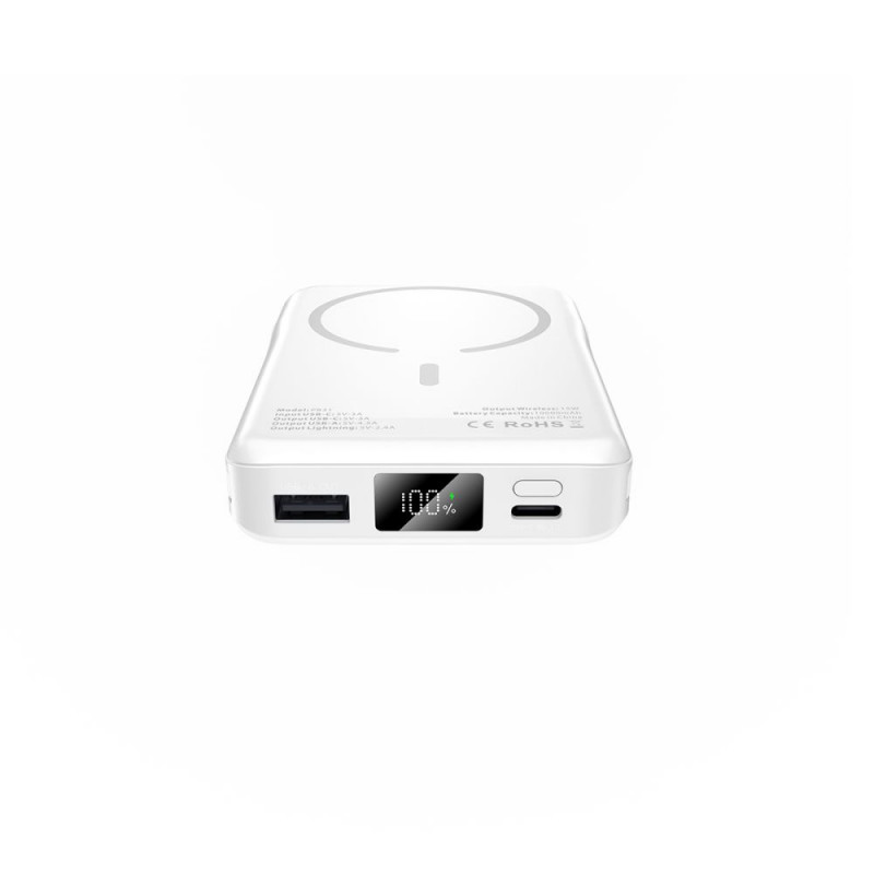 Tech-Protect PB31 LifeMag MagSafe power bank 10000 mAh, 15 W, biały