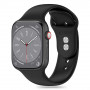 Tech-Protect pasek silikonowy do Apple Watch 4/5/6/7/8/9/SE/10 (38/40/41/42 mm), czarny