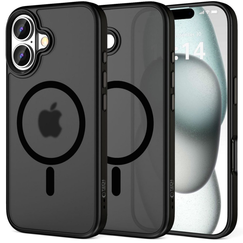 Etui Tech-Protect MagMat MagSafe do Apple iPhone 16, Matte Black