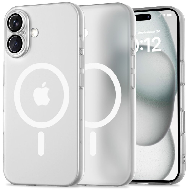 Etui Tech-Protect MagSlim MagSafe Apple iPhone 16, Matte/White