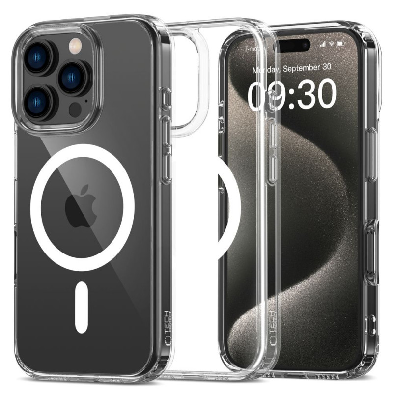 Tech-Protect Flexair Hybrid MagSafe etui na Apple iPhone 16 Pro Max, przezroczyste